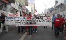 Sindtêxtil de João Pessoa nas manifestações de 11 de julho